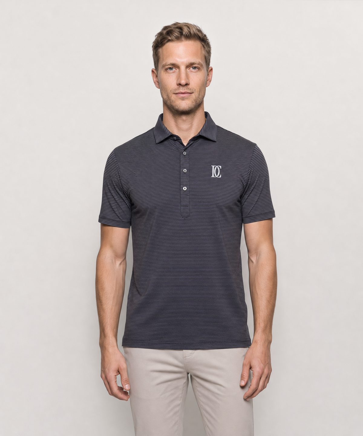 The Dress Collar Polo — Charcoal — image 1