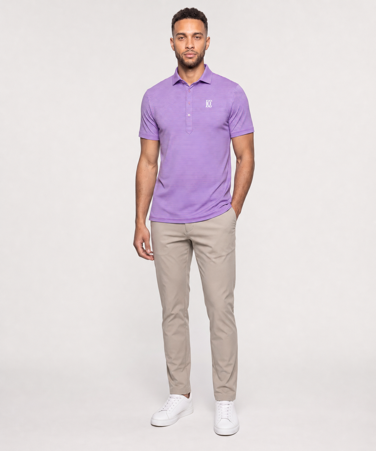 The Dress Collar Polo — Lavender — image 2