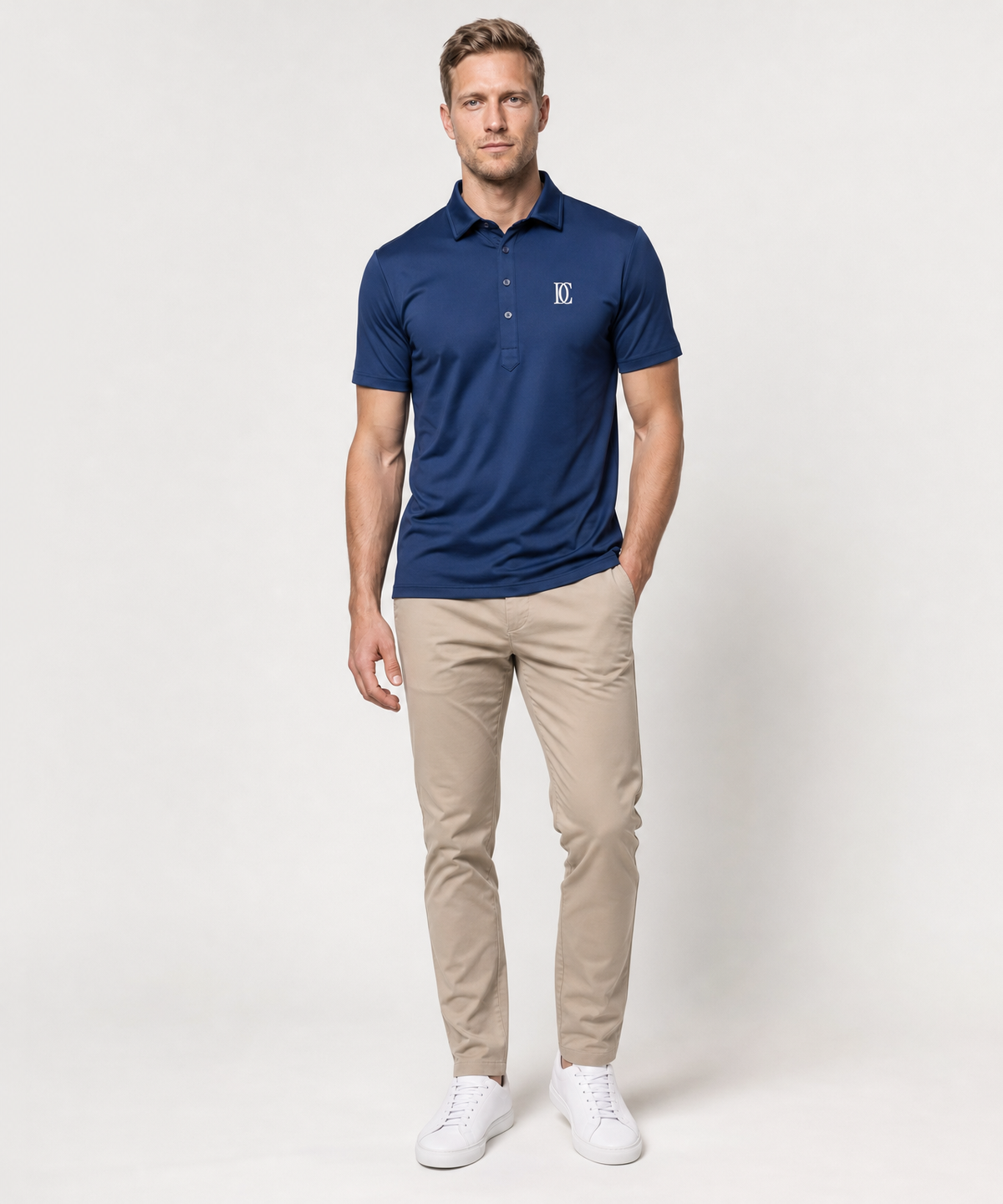 The Dress Collar Polo — Navy — image 2