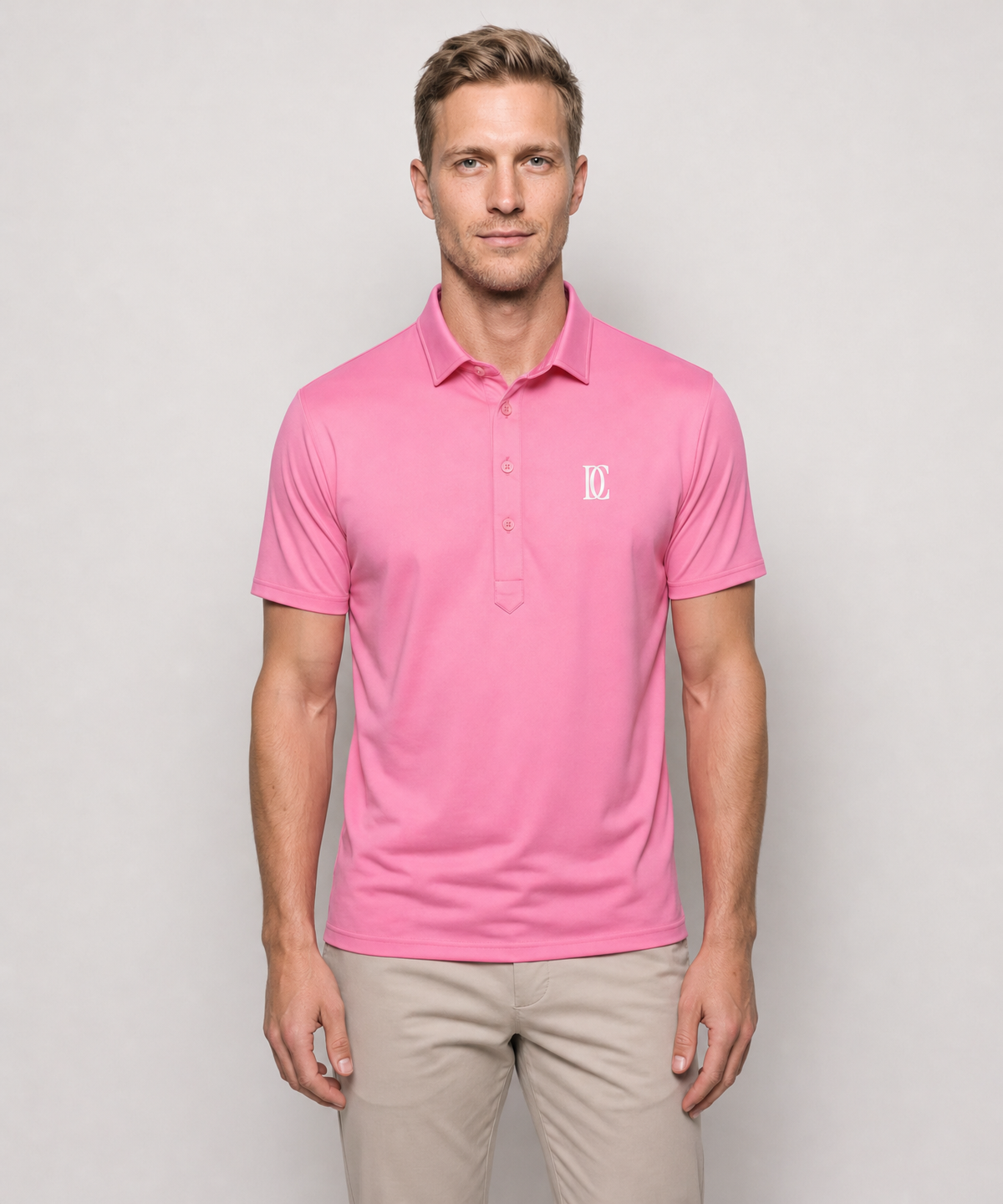 The Dress Collar Polo — Pink — image 1