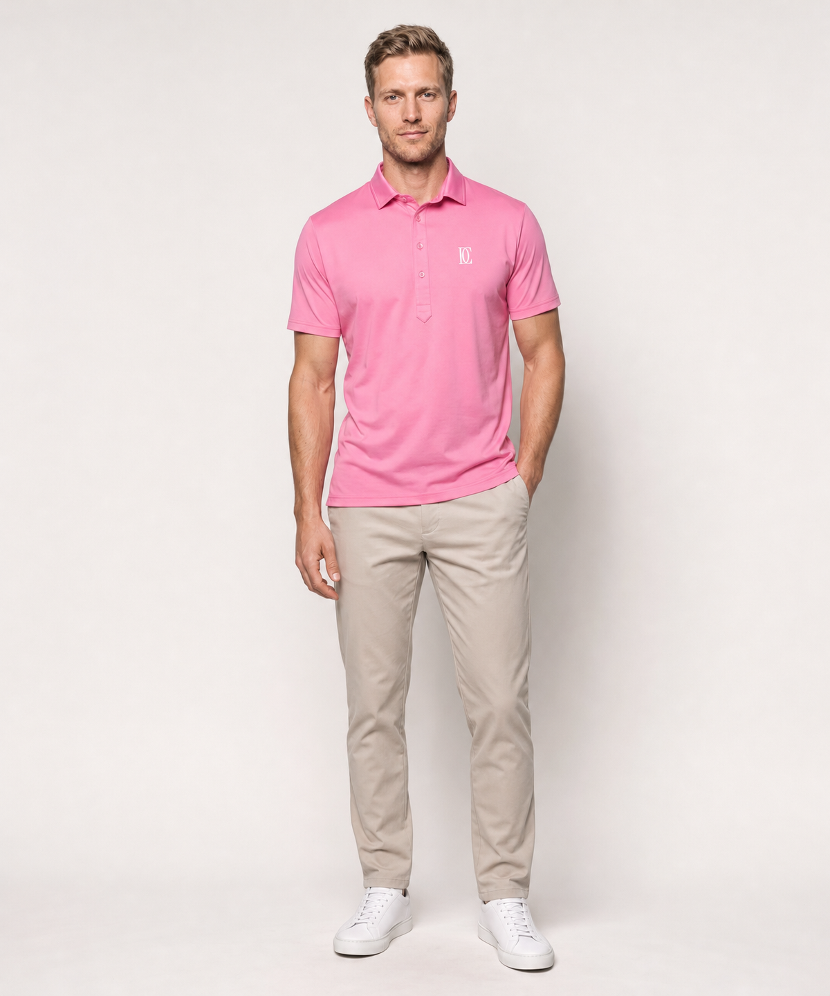 The Dress Collar Polo — Pink — image 2