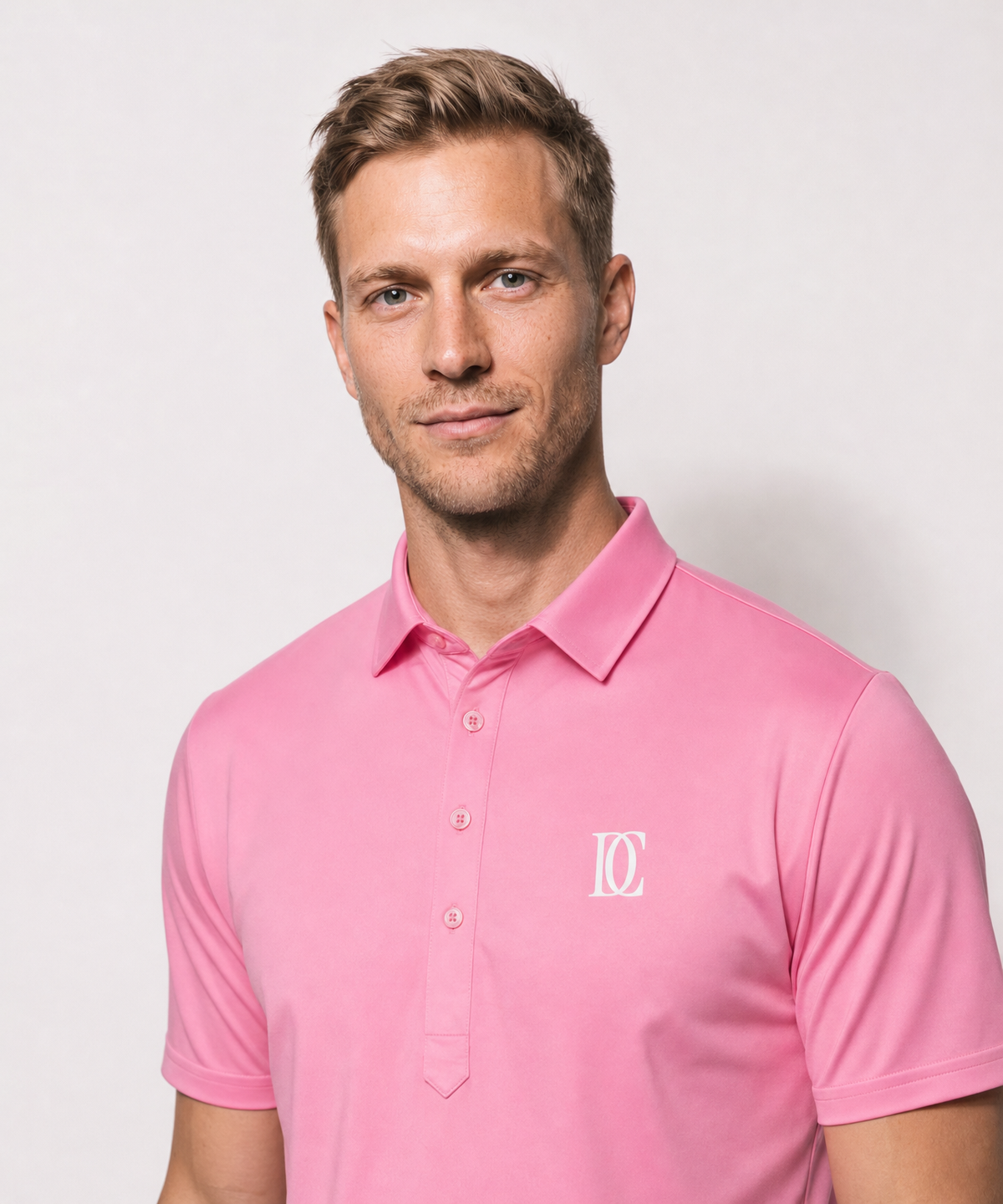 The Dress Collar Polo — Pink — image 4