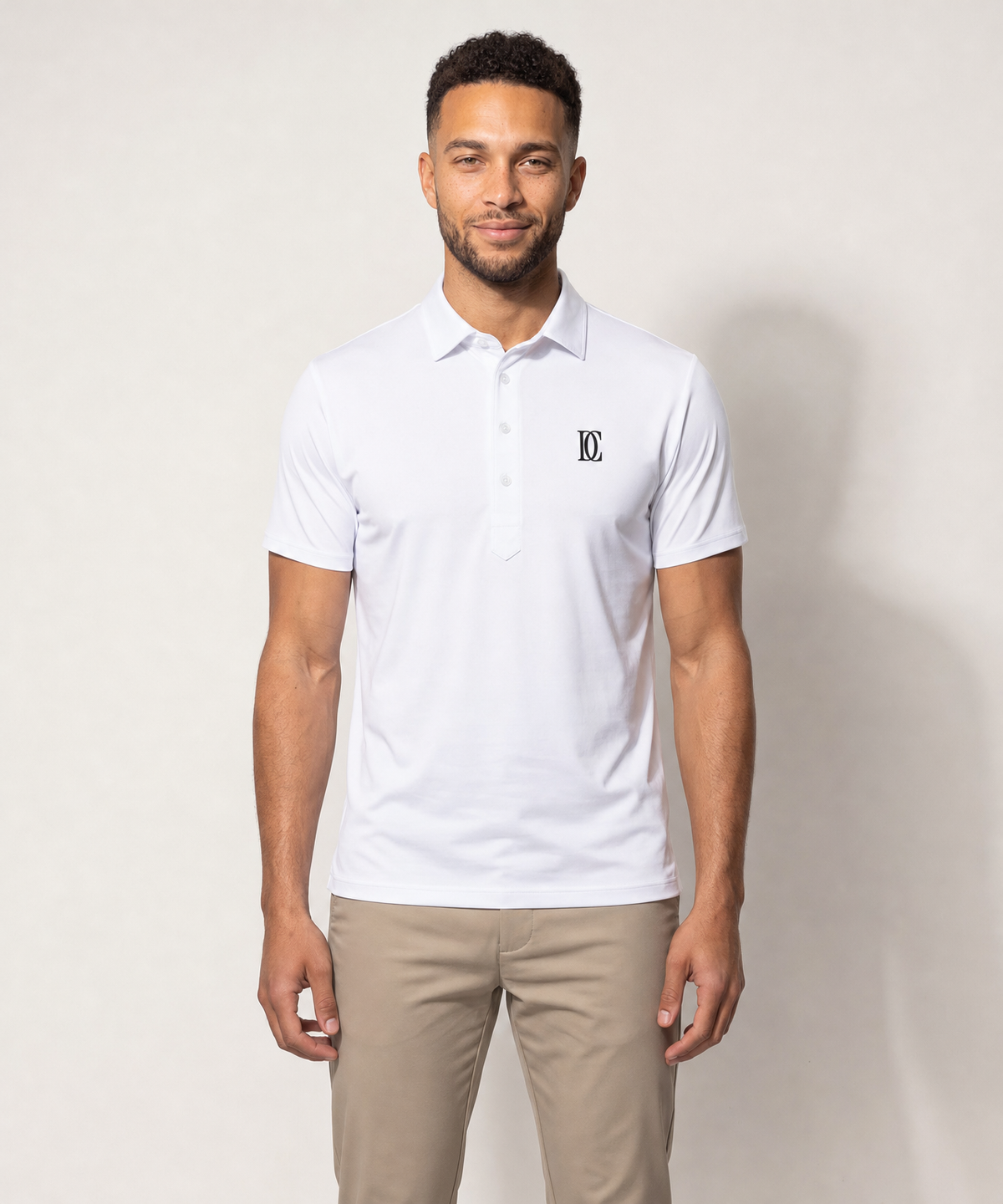 The Dress Collar Polo — White — image 1