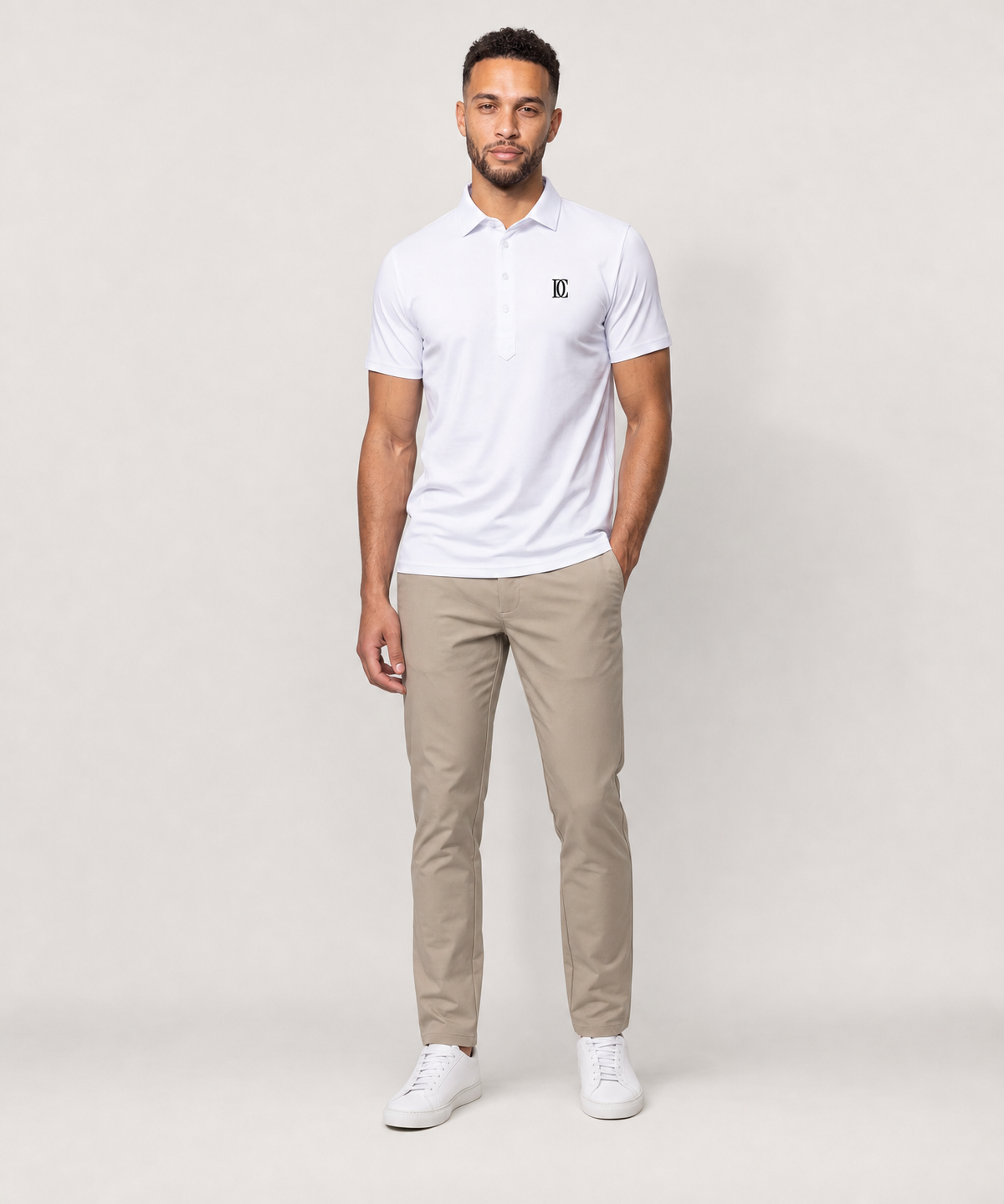 The Dress Collar Polo — White — image 2