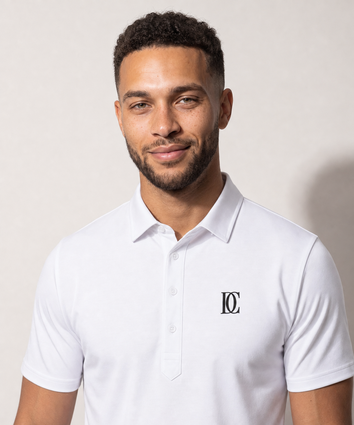 The Dress Collar Polo — White — image 4