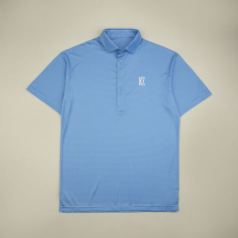 The polo in The Dress Collar Polo — Baby Blue