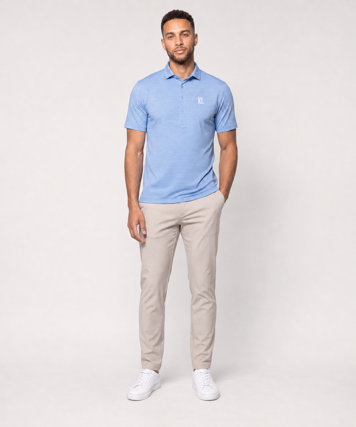 The Dress Collar Polo — Baby Blue — image 2