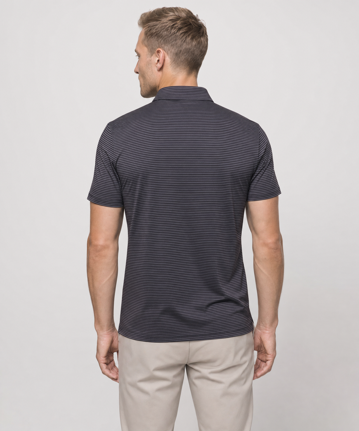 The Dress Collar Polo — Charcoal — image 3