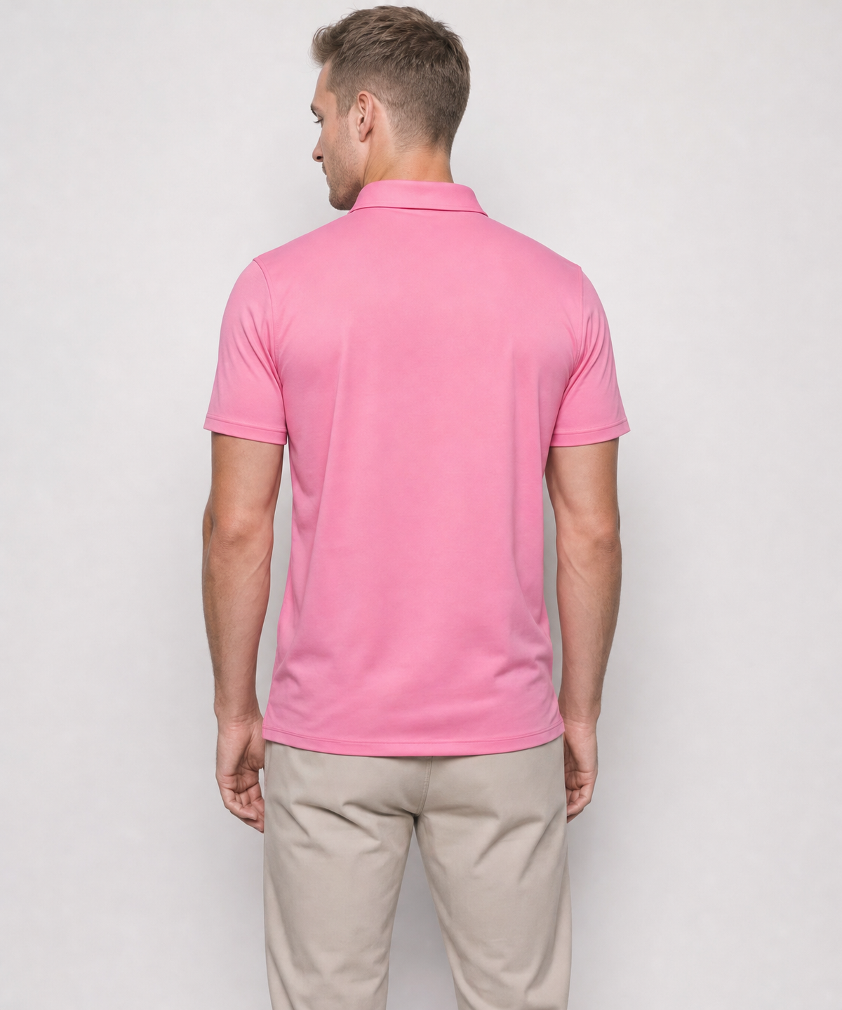 The Dress Collar Polo — Pink — image 3